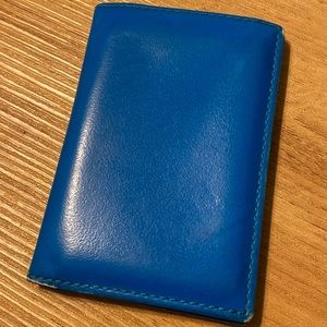 Comme des garcons colorblock bifold card wallet made in Spain